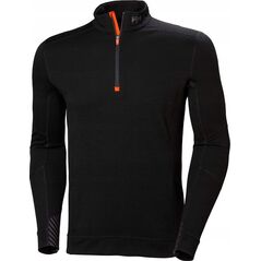 Helly Hansen Koszulka termo Helly Hansen Lifa Merino Zip Black