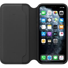 Apple Skórzane etui folio do iPhone 11 Pro - czarne-MX062ZM/A