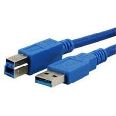Kabel USB MediaRange USB-A - USB-B 3 m Niebieski (MRCS149)