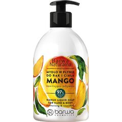 Barwa BARWA Naturalna Mydło w płynie do rąk i ciała nawilżająco-odżywcze Mango 500 ml