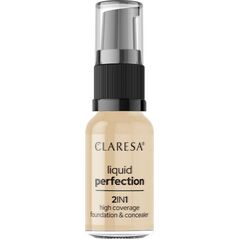 Claresa CLARESA Liquid Perfection Korektor i podkład kryjacy 2w1 103,5 Light Nude 18 g