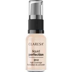 Claresa CLARESA Liquid Perfection Korektor i podkład kryjacy 2w1 101,5 Vanilla 18 g