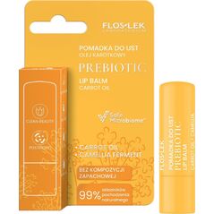 Floslek Prebiotic Lip Care Prebiotyczna pomadka do ust olej karotkowy 4 g