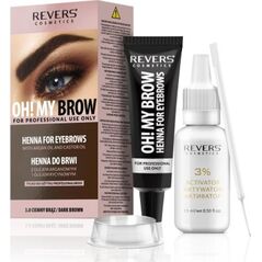 Revers REVERS Oh! My Brow Henna kremowa do brwi - ciemny brąz