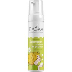 Solverx BAŚKA Szampon do włosów nawilżający w piance - jabłuszkowy 200 ml