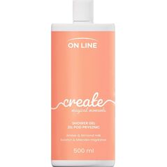 On Line ON LINE Emocje Żel pod prysznic Create - bursztyn i mleczko migdałowe 500 ml