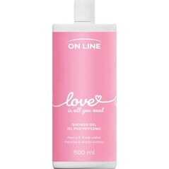 Arganicare ON LINE Emocje Żel pod prysznic Love - piwonia i  woda różana 500 ml