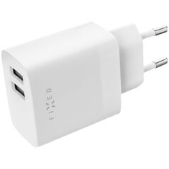 FIXED FIXC17N-2U-WH ładowarka do urządzeń przenośnych Smartfon, Tablet Biały Prąd przemienny Szybkie ładowanie Wewnętrzna