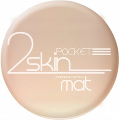 Bell Puder matujący "2 Skin" Pocket nr 044 sun beige prasowany 9g
