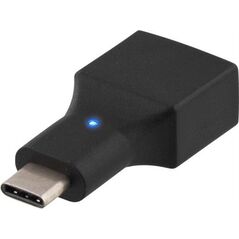 Adapter USB Deltaco USB-C - USB Czarny  (USBC-1200)