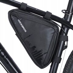 RockBros Torba rowerowa wodoodporna mocowana rzepami na ramę czarna ROCKBROS