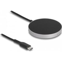 DeLOCK 66467 ładowarka do urządzeń przenośnych Smartfon, Smartwatch Czarny USB Bezprzewodowe ładowanie Szybkie ładowanie Wewnętrzna