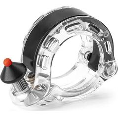 Dzwonek rowerowy w kształcie litery Q 100db - przezroczysty ROCKBROS