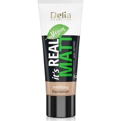 Delia Delia Cosmetics It's Real Matt Podkład matujący odżywczo-nawilżający nr 101 Porcelain 30ml