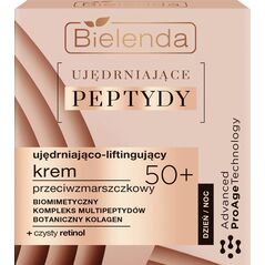 Bielenda Ujędrniające Peptydy 50+ Ujędniająco-Liftingujący  Krem przeciwzmarszczkowy na dzień i noc 50ml