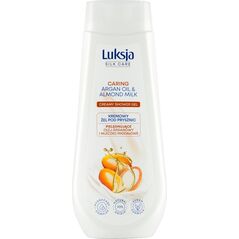 Luksja Luksja Silk Care Kremowy żel pod prysznic pielęgnujące olej arganowy i mleczko migdałowe 500 ml