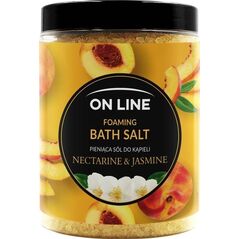 On Line On Line Pieniąca Sól do kąpieli Nectarine & Jasmine 1200g