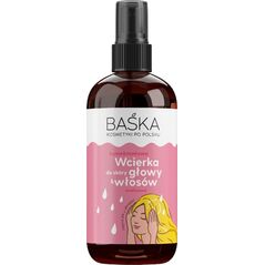 Solverx BAŚKA Kosmetyki Po Polsku Humektantowa wcierka do skóry głowy i włosów - malinowa  100ml