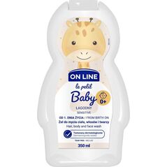 Online USV Systeme On Line Le Petit Baby Łagodny Żel 3w1 do mycia twarzy,ciała i włosów - od 1 dnia życia  350ml