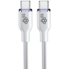 Καλώδιο USB C - USB C 60W Glamour 1.5m λευκό