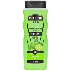 On Line Żel pod prysznic Fresh Lime 3w1 410ml