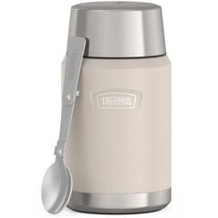 Termos na jedzenie z składany z łyżką i kubkiem Thermos 0,71l - sandstone