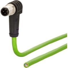 Metz Kabel połączeniowy METZ CONNECT wtyczka M12 4-biegunowa kodowana D, kątowa, 5 m