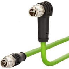 Metz METZ CONNECT kabel połączeniowy M12 męski-M12 męski, 8-stykowy, kodowany X, hakowy, 2 m
