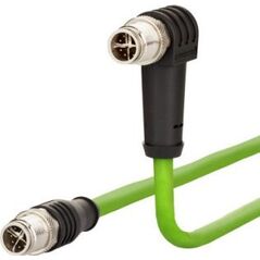 Metz METZ CONNECT kabel połączeniowy M12 męski-M12 męski, 8-biegunowy z kodem X, z hakiem prostym, 10 m