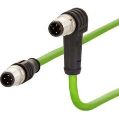 Metz METZ CONNECT kabel połączeniowy M12 męski-M12 męski, 4-biegunowy z kodem D, hakowy, 10 m