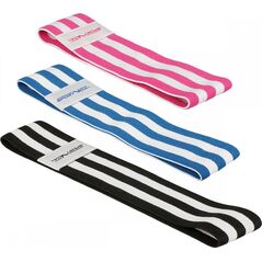 SportVida Hip Band SV-HK0364 różne poziomy oporu w zestawie wielokolorowy 3 szt.