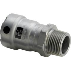 VIEGA Megapress overgang 2"x2" muffe/nippel, ulegeret stål med zink/nikkel belægning og SC-Contur
