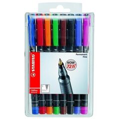 STABILO OHPen Universal, Multicolour, Germany, 8 pc(s), 102 mm, 16 mm, 153 mm