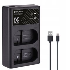 Διπλός Φορτιστής Usb Για Nikon En-el15 D7000 D7500 D850 D750 K&f Concept / Kf28.0006