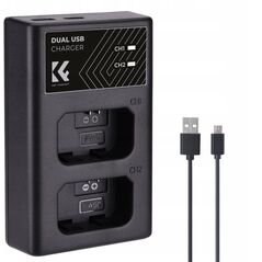 Διπλός Φορτιστής Usb Για Np-fw50 Sony A6000 A6500 A6300 A6400 A7 R S Ii / Kf28.0009