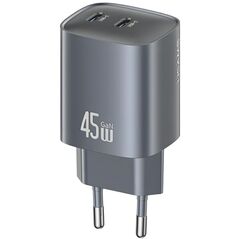Ładowarka sieciowa USAMS CC305 T66 45W GaN 2xUSB-C tarnish