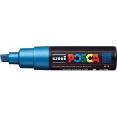 Uni MARKER PLAKATOWY UNI POSCA PC-8K METALLIC NIEBIESKI
