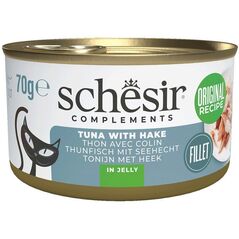 SCHESIR Adult w Galarecie Tuńczyk Morszczuk 70g