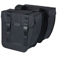 Διπλή αστική τσάντα BASIL TOUR DOUBLE PANNIER BAG XL 35L, Universal Bridge System, αδιάβροχη μαύρη (NEW)