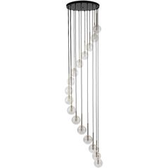 Φωτιστικό κρεμαστό TKKRYWULT Aurora 10182 16x8W G9 διαφανές/χρυσό