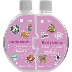 HISKIN Puzzle Body Τζελ καθαρισμού + Λοσιόν σώματος 2 x 90 ml