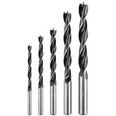 Zestaw wierteł do drewna: 4, 5, 6, 8, 10 mm, 5 sztuk