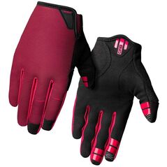 Rękawiczki damskie GIRO LA DND GEL W długi palec dark cherry / raspberry roz. L (obwód dłoni 190-204 mm / dł. dłoni 185-195 mm) (NEW 2024)