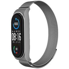 Μεταλλικό λουράκι METAL για XIAOMI Mi Band 5 / 6 ασημί (02)