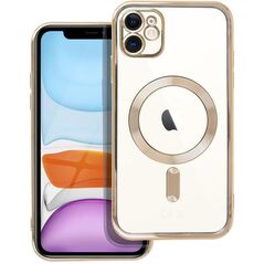 Θήκη ELECTRO MAG COVER συμβατή με MagSafe για IPHONE 11 χρυσό