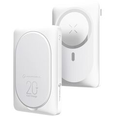 Φορητός φορτιστής συμβατός με MagSafe FORCELL F-Energy MagStand F10K2 QC3.0 PD 5A 20W 10000 mAh λευκός