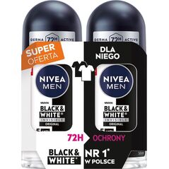 NIVEA DEO Roll-on_Duo męski B&W Inv.Origin 2x50ml