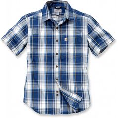 Koszula Carhartt Slim Fit Plaid Blue