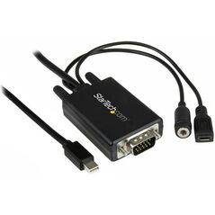 Kabel StarTech DisplayPort - D-Sub (VGA) 3m czarny (DP2VGAAMM3M)