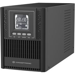 Conceptronic ZEUS52ES1K zasilacz UPS Podwójnej konwersji (online) 1 kVA 900 W 3 x gniazdo sieciowe